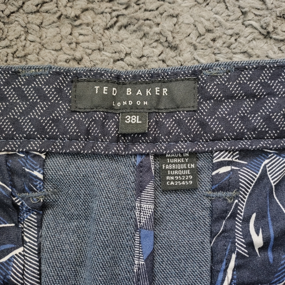 Ted Baker London Clasmay Classic Fit Textured Dress Pants Size 38L - Picture 10 of 10